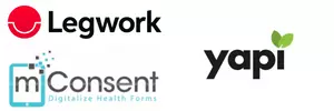 Legwork, Yappi, and mConsent logos