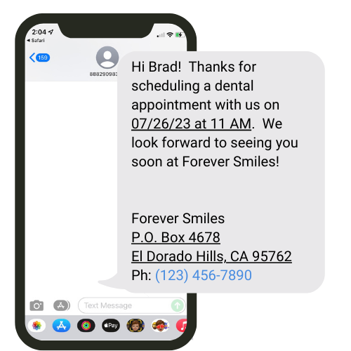 save the date text in thrivecloud